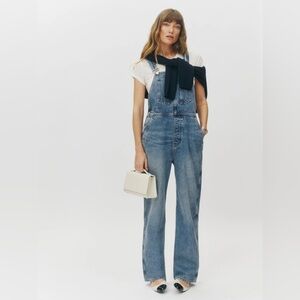 Brand New Reformation River Relaxed Overalls